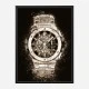Big Bang Integral Titanium Abstract Art Print