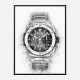 Big Bang Integral Titanium Abstract Art Print