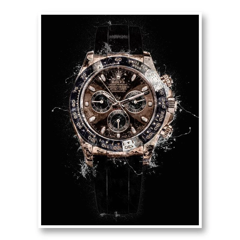 Daytona Rose Gold Abstract Art Print