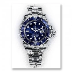 Submariner Blue Abstract Art Print