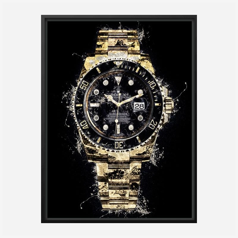 Submariner Gold Abstract Art Print