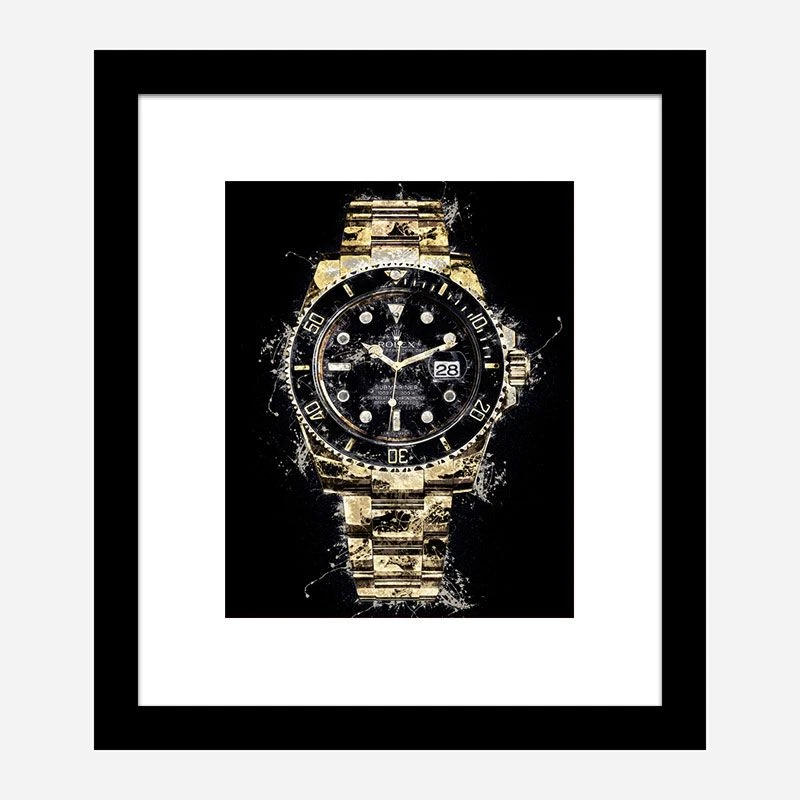 Submariner Gold Abstract Art Print