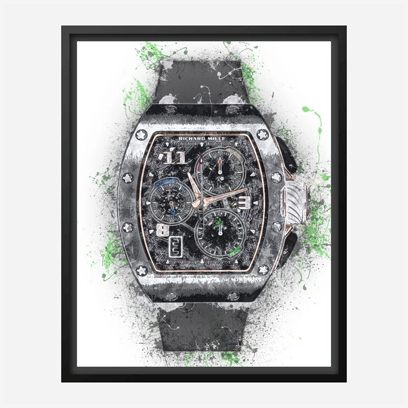 RM 72 Grey Grunge Abstract Art Print