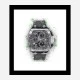 RM 72 Grey Grunge Abstract Art Print