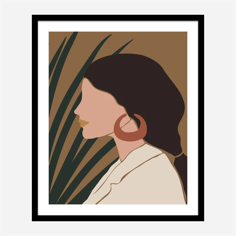 Boho Lady Two Art Print
