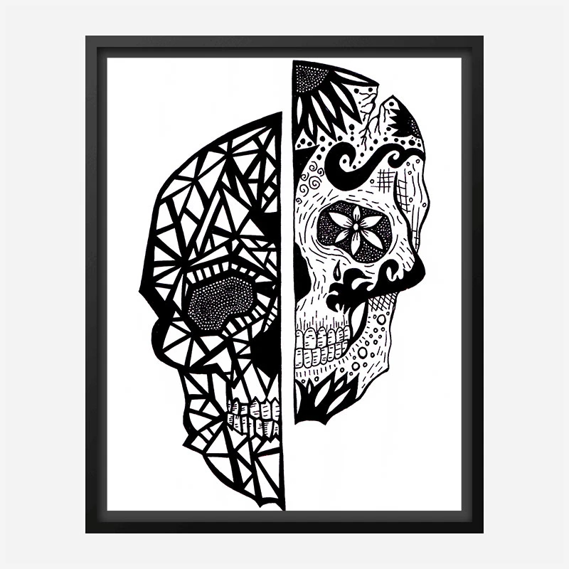 Two Faces Art Print