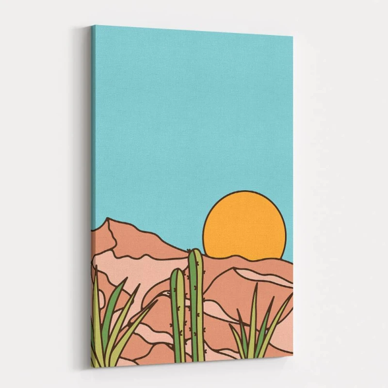 Minimal Desert Sunset
