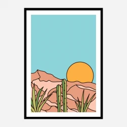 Minimal Desert Sunset