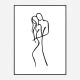 Lovers Line Art Print