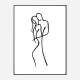 Lovers Line Art Print