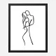 Lovers Line Art Print