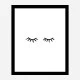 Eye Lashes Art Print