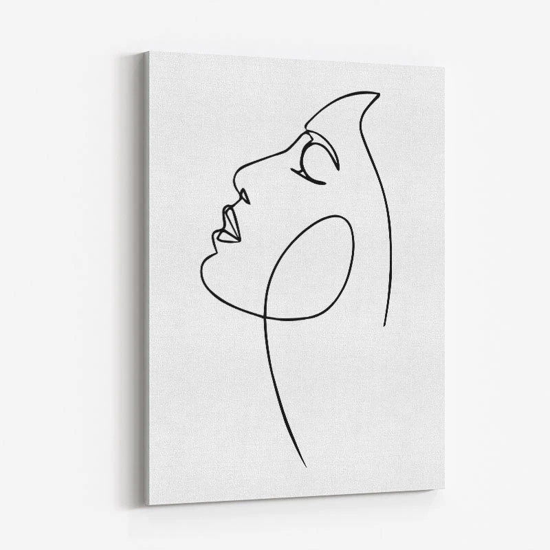 The Face Line Art Print
