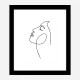 The Face Line Art Print