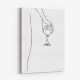 Wine Time Line Art Print