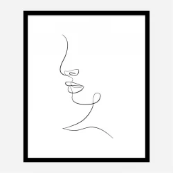 Face Lines Art Print
