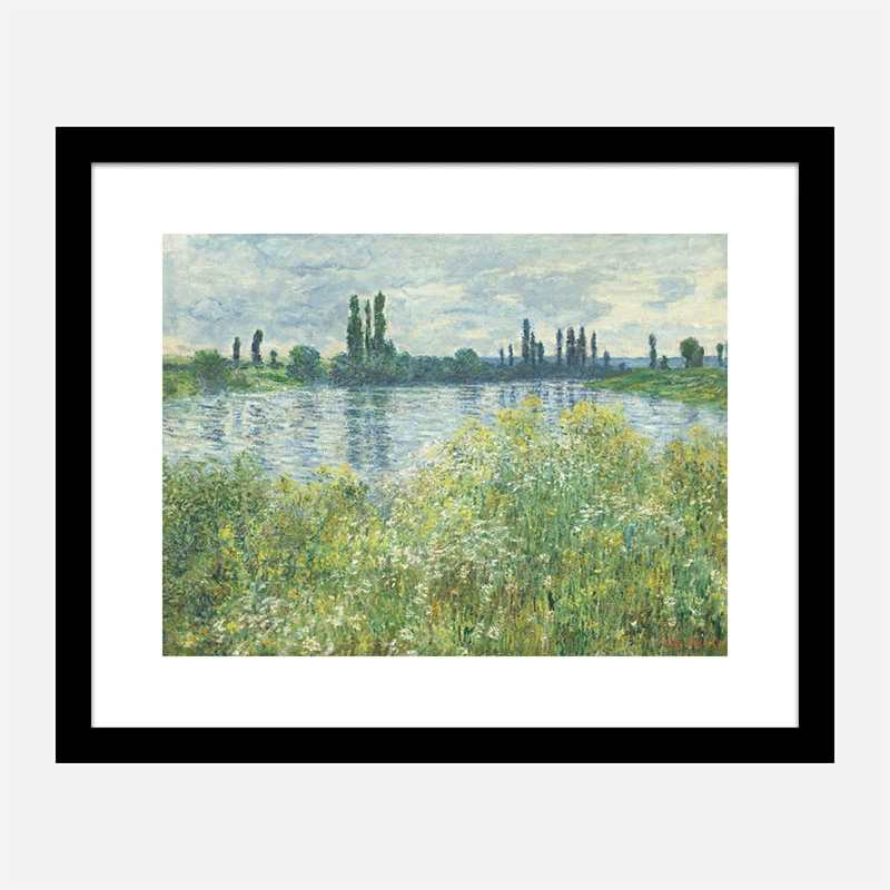 Banks of the Seine by Claude Monet Art Print