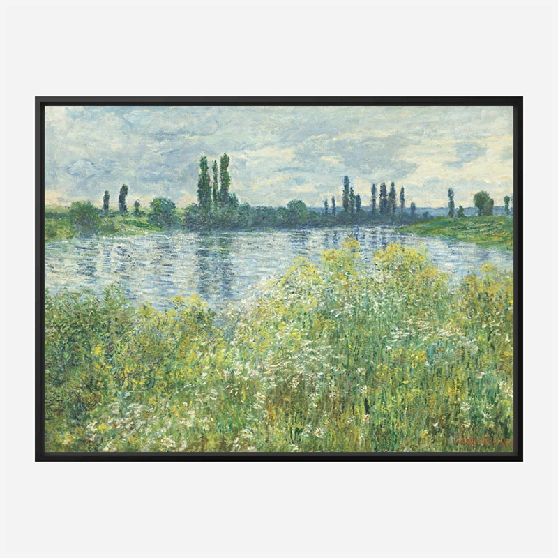 Banks of the Seine by Claude Monet Art Print
