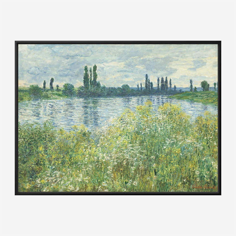 Banks of the Seine by Claude Monet Art Print