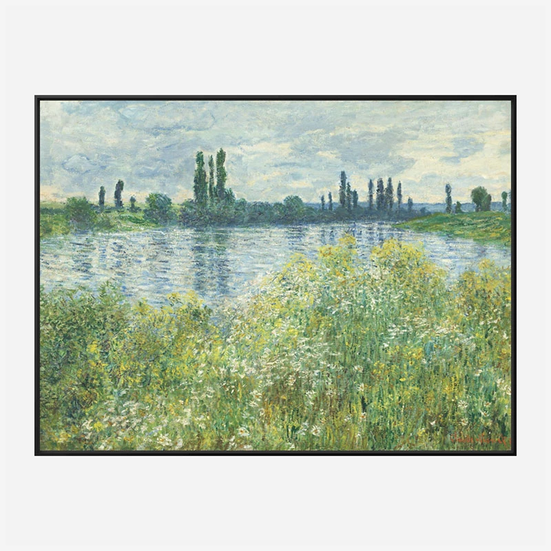 Banks of the Seine by Claude Monet Art Print