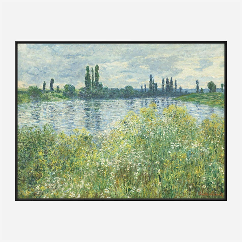 Banks of the Seine by Claude Monet Art Print