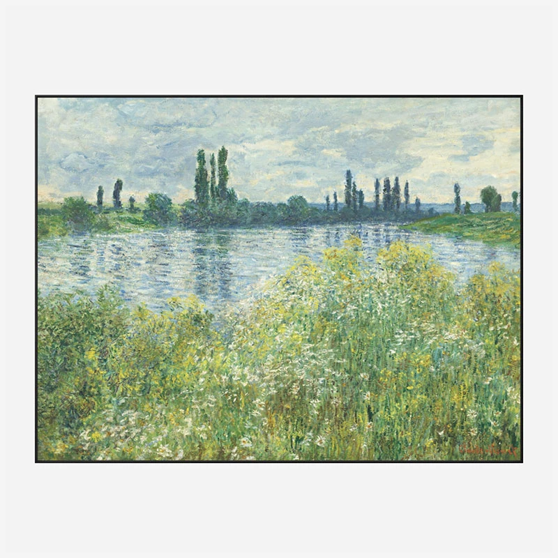 Banks of the Seine by Claude Monet Art Print