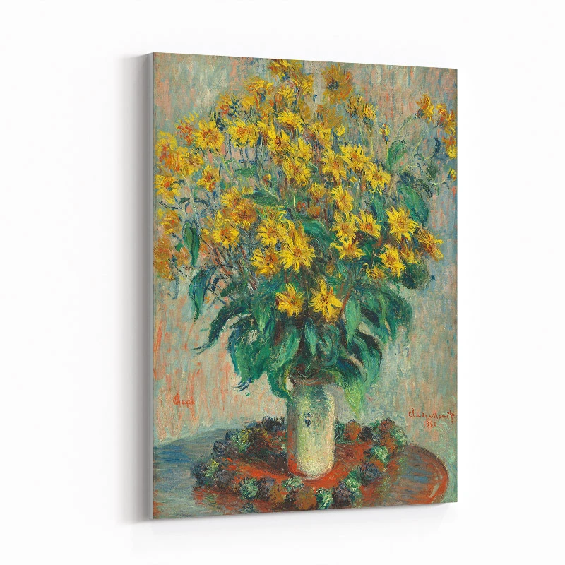 Jerusalem Artichoke Flowers by Claude Monet Art Print