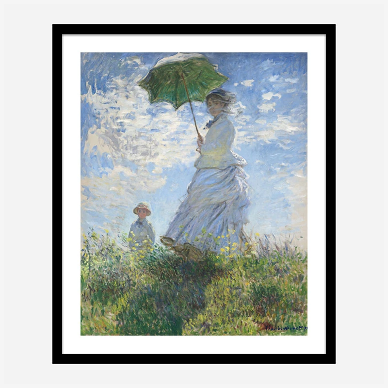 Woman with a Parasol by Claude Monet Art Print