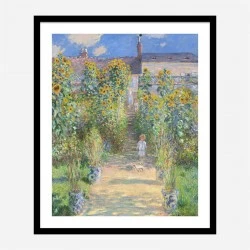The Artist's Garden at Vetheuil by Claude Monet Art Print