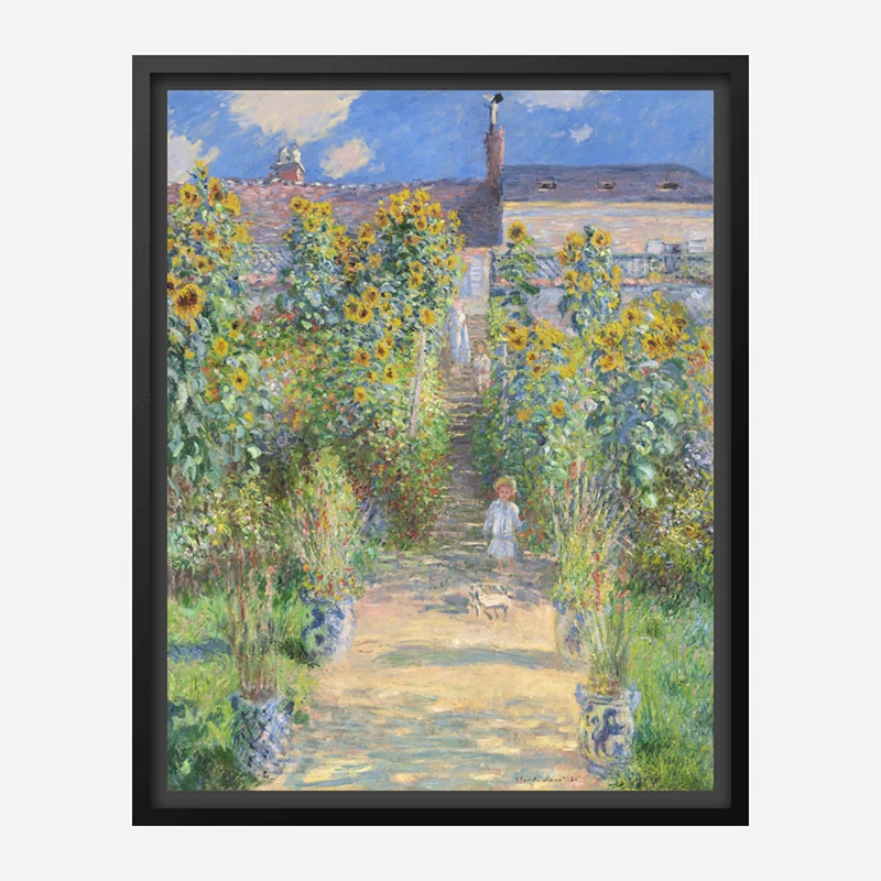 The Artist's Garden at Vetheuil by Claude Monet Art Print