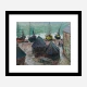 Boats on the Beach at Etretat by Claude Monet Art Print