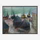 Boats on the Beach at Etretat by Claude Monet Art Print
