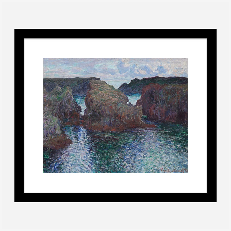 Rocks at Port Goulphar by Claude Monet Art Print