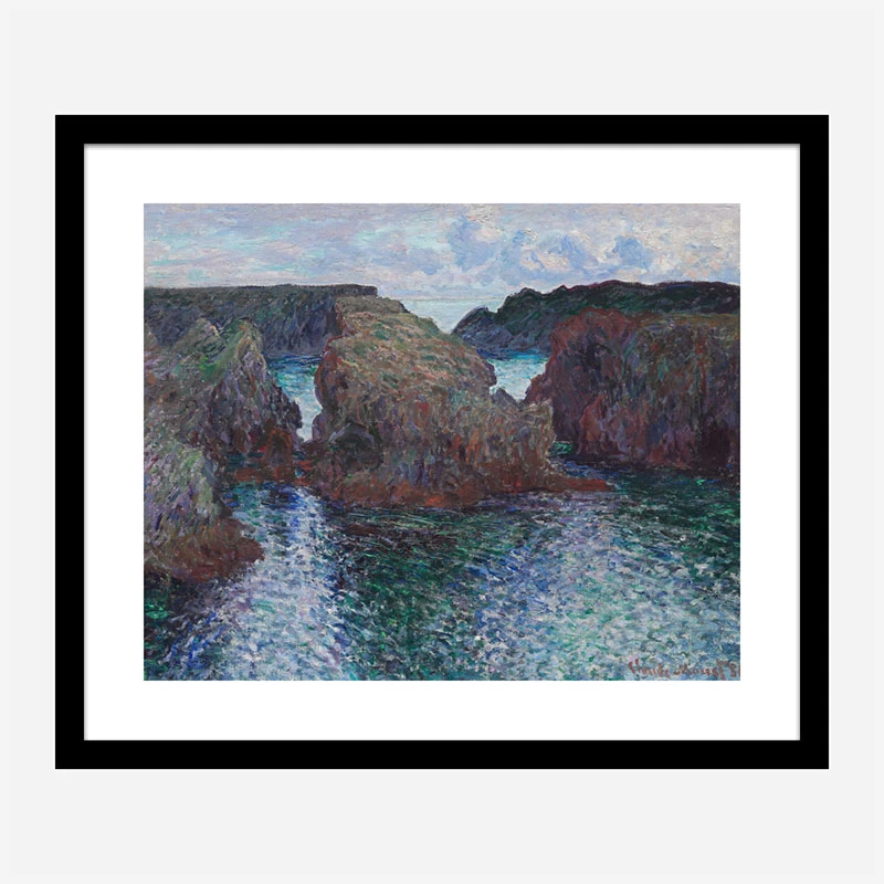 Rocks at Port Goulphar by Claude Monet Art Print