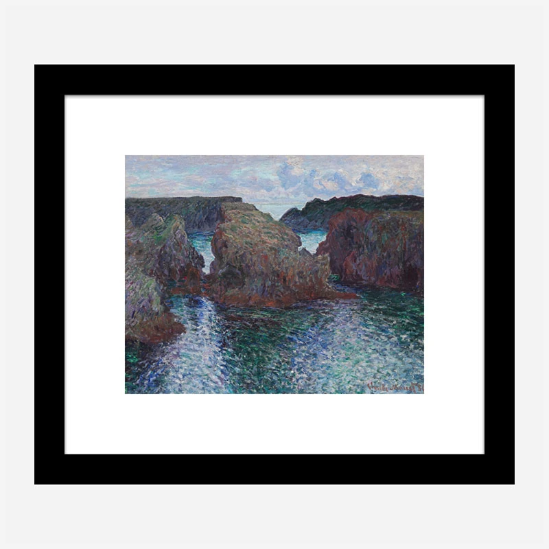 Rocks at Port Goulphar by Claude Monet Art Print