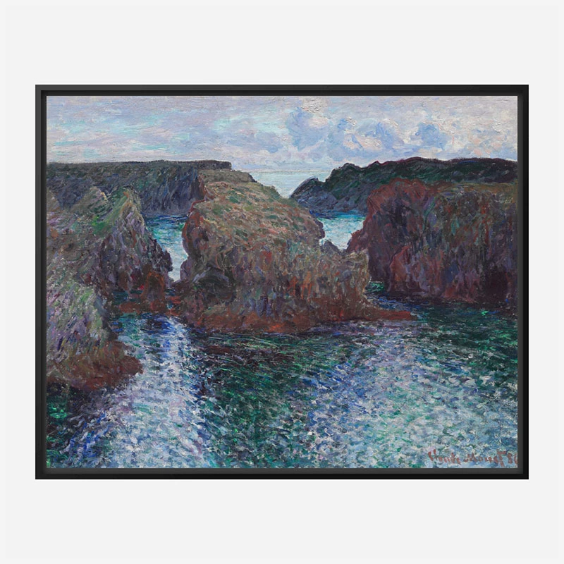Rocks at Port Goulphar by Claude Monet Art Print