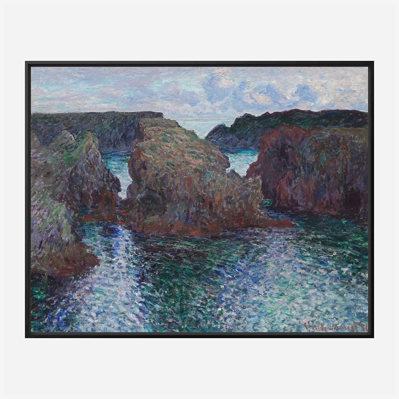 Rocks at Port Goulphar by Claude Monet Art Print