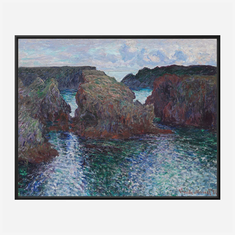 Rocks at Port Goulphar by Claude Monet Art Print