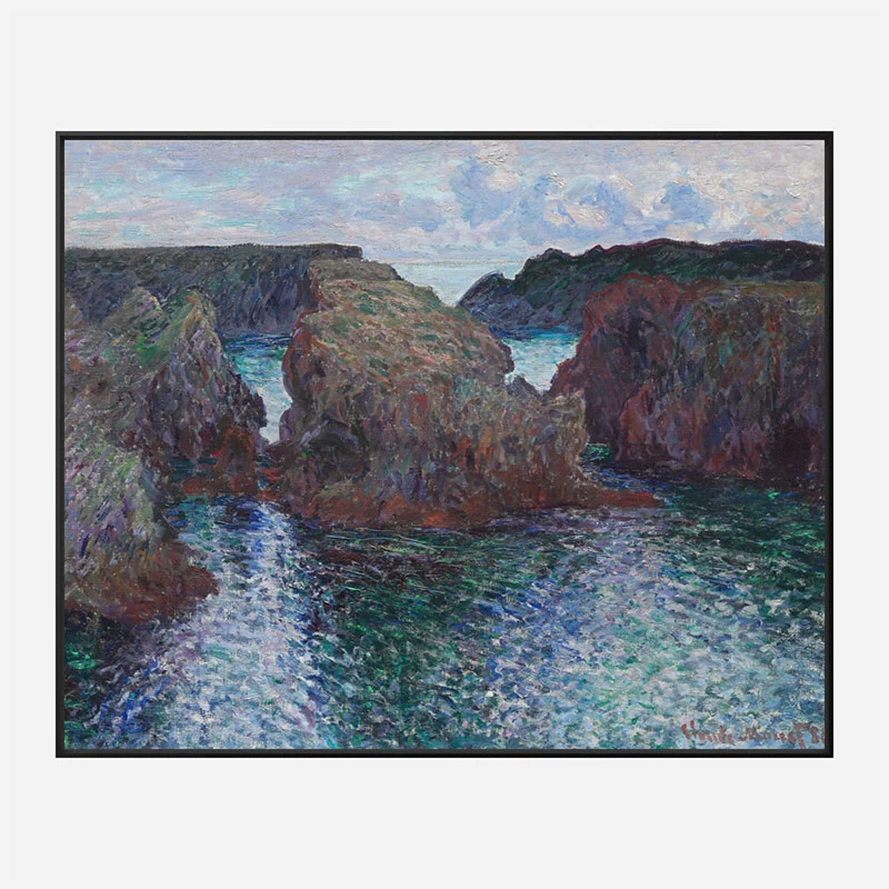 Rocks at Port Goulphar by Claude Monet Art Print