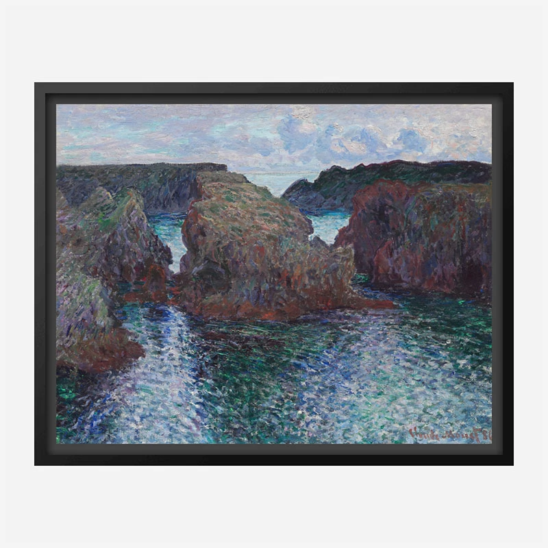 Rocks at Port Goulphar by Claude Monet Art Print