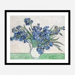 Irises 1890 by Vincent Van Gogh Art Print