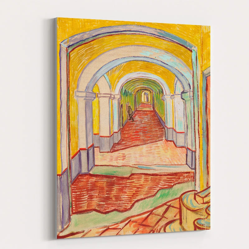 Corridor in the Asylum by Vincent Van Gogh Art Print