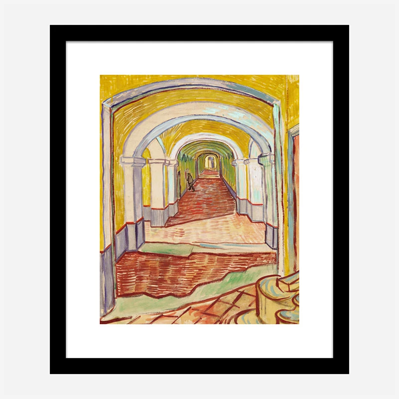 Corridor in the Asylum by Vincent Van Gogh Art Print