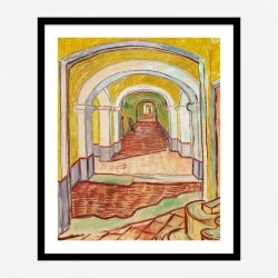 Corridor in the Asylum by Vincent Van Gogh Art Print