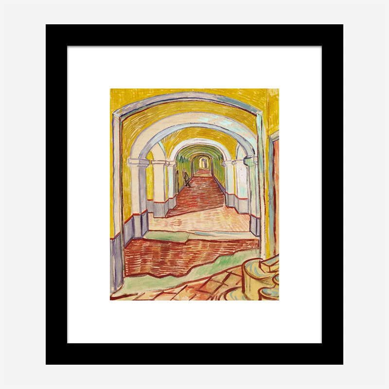 Corridor in the Asylum by Vincent Van Gogh Art Print