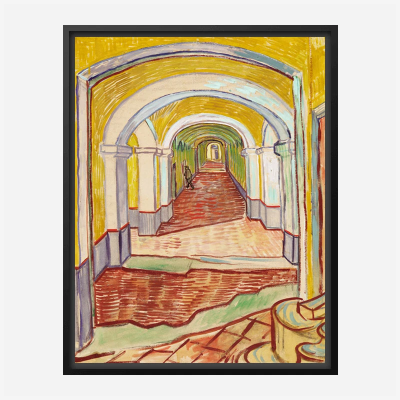 Corridor in the Asylum by Vincent Van Gogh Art Print