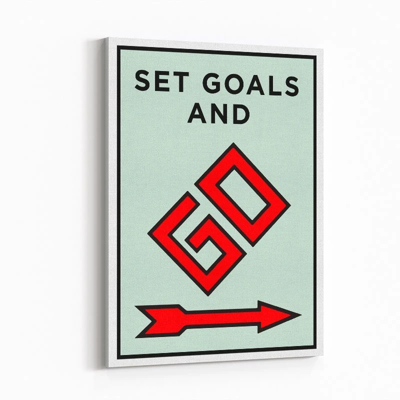 Set Goals Art Print