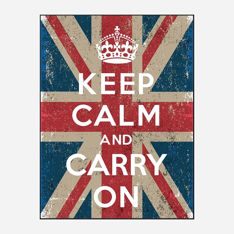 Keep Calm and Carry On Union Jack Art Print