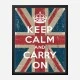Keep Calm and Carry On Union Jack Art Print