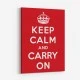 Keep Calm and Carry On Art Print
